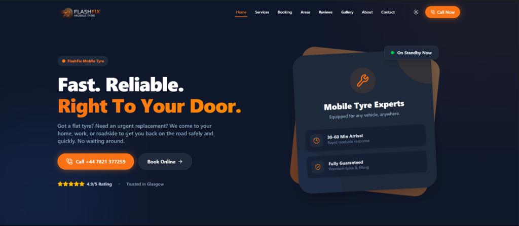 Flash Fix Mobile Tyres