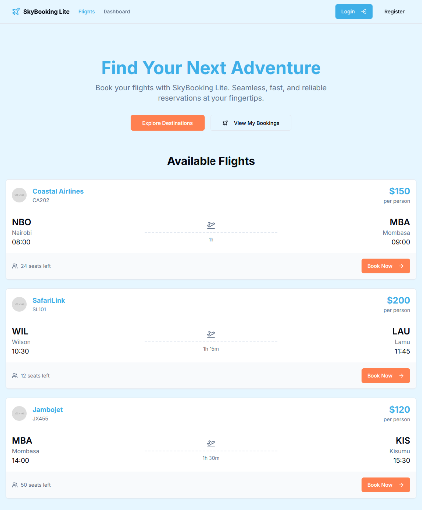 SkyBooking Lite